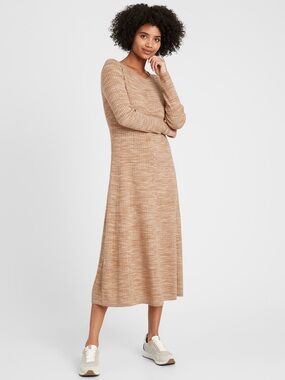 Banana Republic Ribbed Maxi Sweater Dress